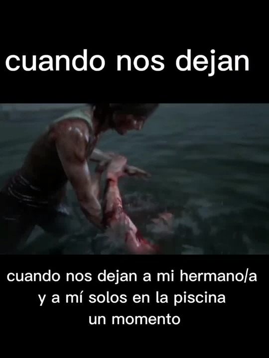 Cuando Nos Dejan Solos A Mi Hermano Y A Mi En La Piscina Meme Subido