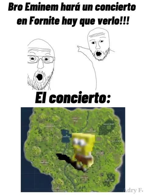 Eminem Har Un Concierto En Fortnite Meme Subido Por Mistercacharras