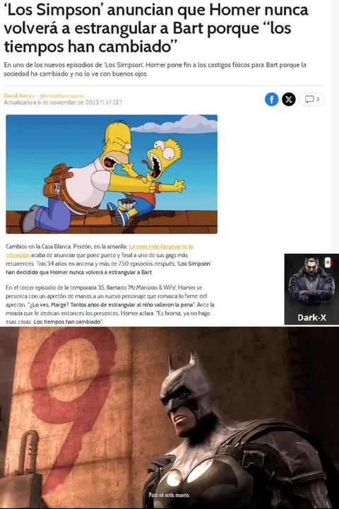 Esta fue mi reacción al ver esta noticia que cada vez los simpson cavan