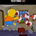 Bart Simpson testing