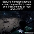 Funny homeless meme