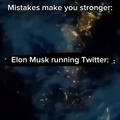 Elon Musk running Twitter