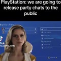 If Playstation release party chats