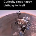 Curiosity sings happy birthday to itself