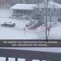 Let’s be honest, we all wish we could clear snow this way