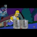Hasta a Homero le afecto la panemia.