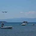 Plane landing at Skiathos