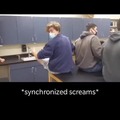 Synchronized screams