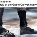 12 people at the Grand Canyon every year