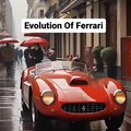 AI generated evolution of Ferrari