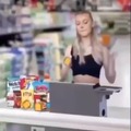 Shittock viral cashier