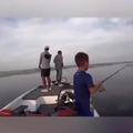 catching fish with dad