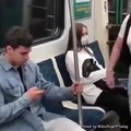 raro momento en el metro