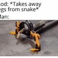 Snake with hands