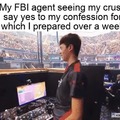 Happy FBI agent