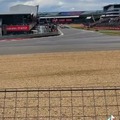 Vista del público del accidente de Formula 1