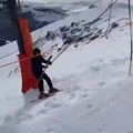 Efecto dominó en la pista de esquí