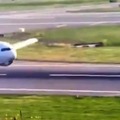 A Boeing-767 cargo plane flying from Paris to Istanbul landed on its nose after the aircraft's front landing gear didn't deploy.