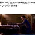 You can wear whatever suit you want in you wedding
