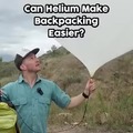 Helium backpacking