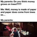 Do you think money grows on trees?