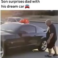 Son surprises dad with his dream car