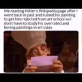 His paintings were actually good ngl