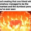 God creating your friend