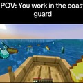Minecraft coast guard meme