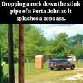 Dropping a rock