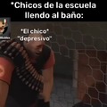 Los baños de los chicos..