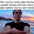 Dark humor turtle meme