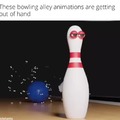 Bowling alley animations
