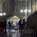Security checks to enter Cologne Cathedral in Germany.