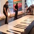 Playing piano with your feet