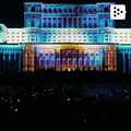 Uno spettacolare gioco di luci su un edificio in Romania