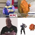 amo tanto a thanos como al pollo