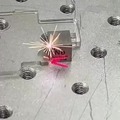 Elements reacting to laser