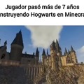 7 años de Hogwarts en Minecraft