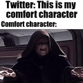 Twitter comfort character