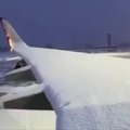 flight was delayed due to heavy snowfall