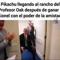Pikachu llegando al rancho del profesoroak