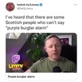 Purple Burglar Alarm