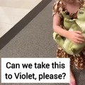 Violet loves it