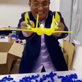 This is the most enthusiastic entrepreneur showing his creation I have seen in my whole life