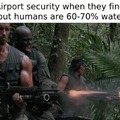Airport security meme