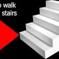 como subir unas escaleras