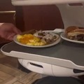 A robot as a restaurant attendant