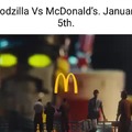 Mcdonalds x Godzilla xdd