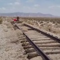 Riding an abandoned railroad in California